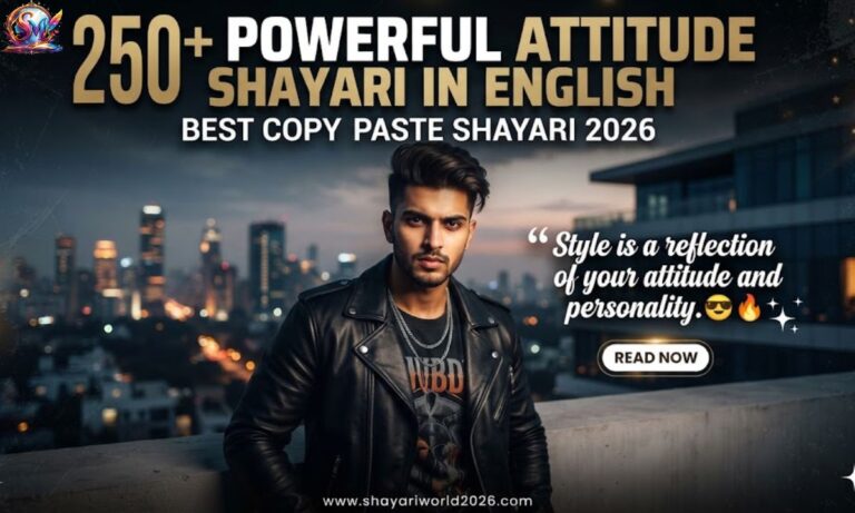 Attitude Shayari in English